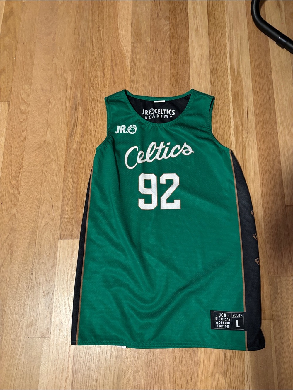 Green #92 Youth Basketball Jersey